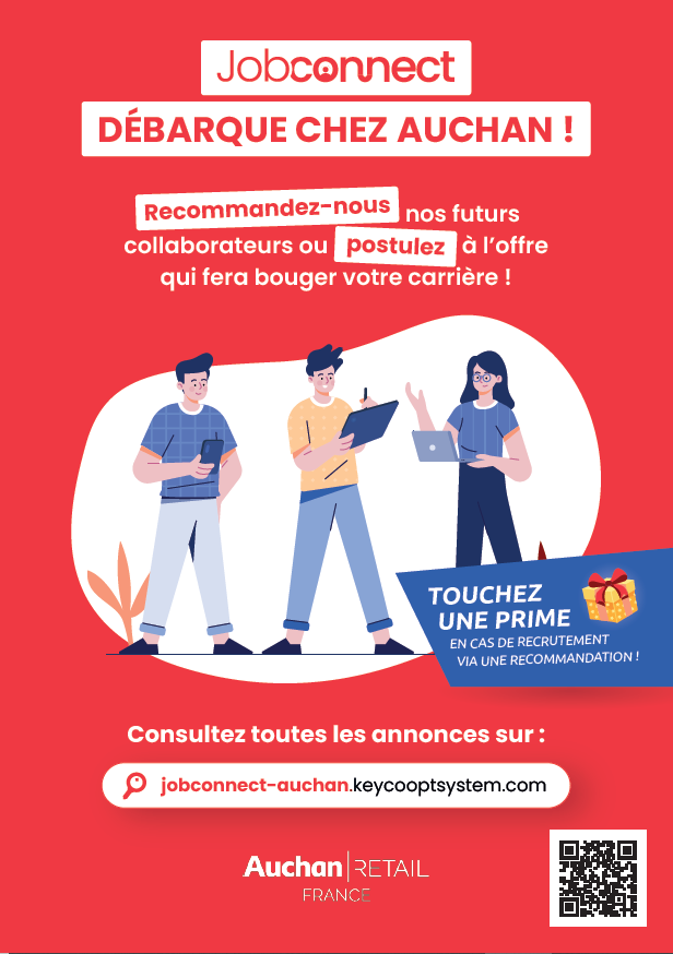 Exemple affiche de cooptation - Auchan