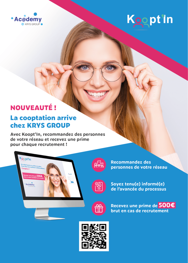 Exemple d'affiche de cooptation - Krys